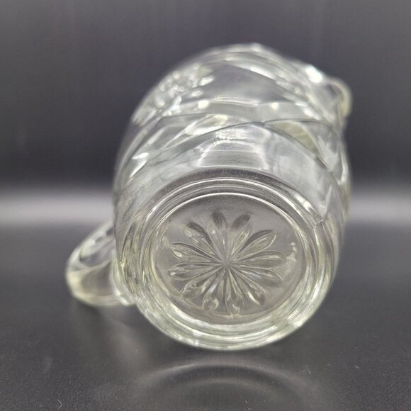 Anchor Hocking Creamer Pitcher Star 4 Inch Tall Handle Vintage Replacement - Picture 4 of 5